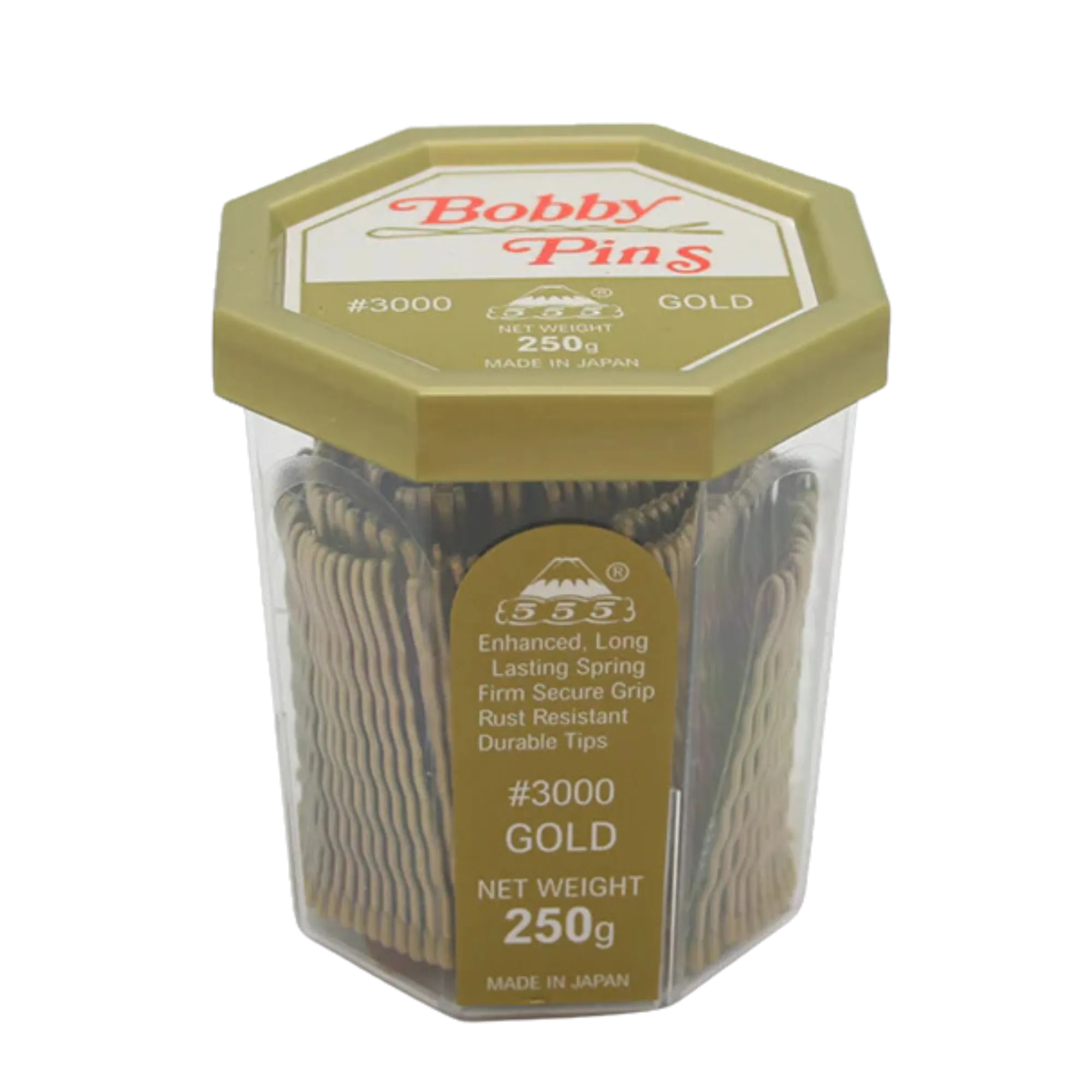 555 Standard Bobby Pins 2" Gold