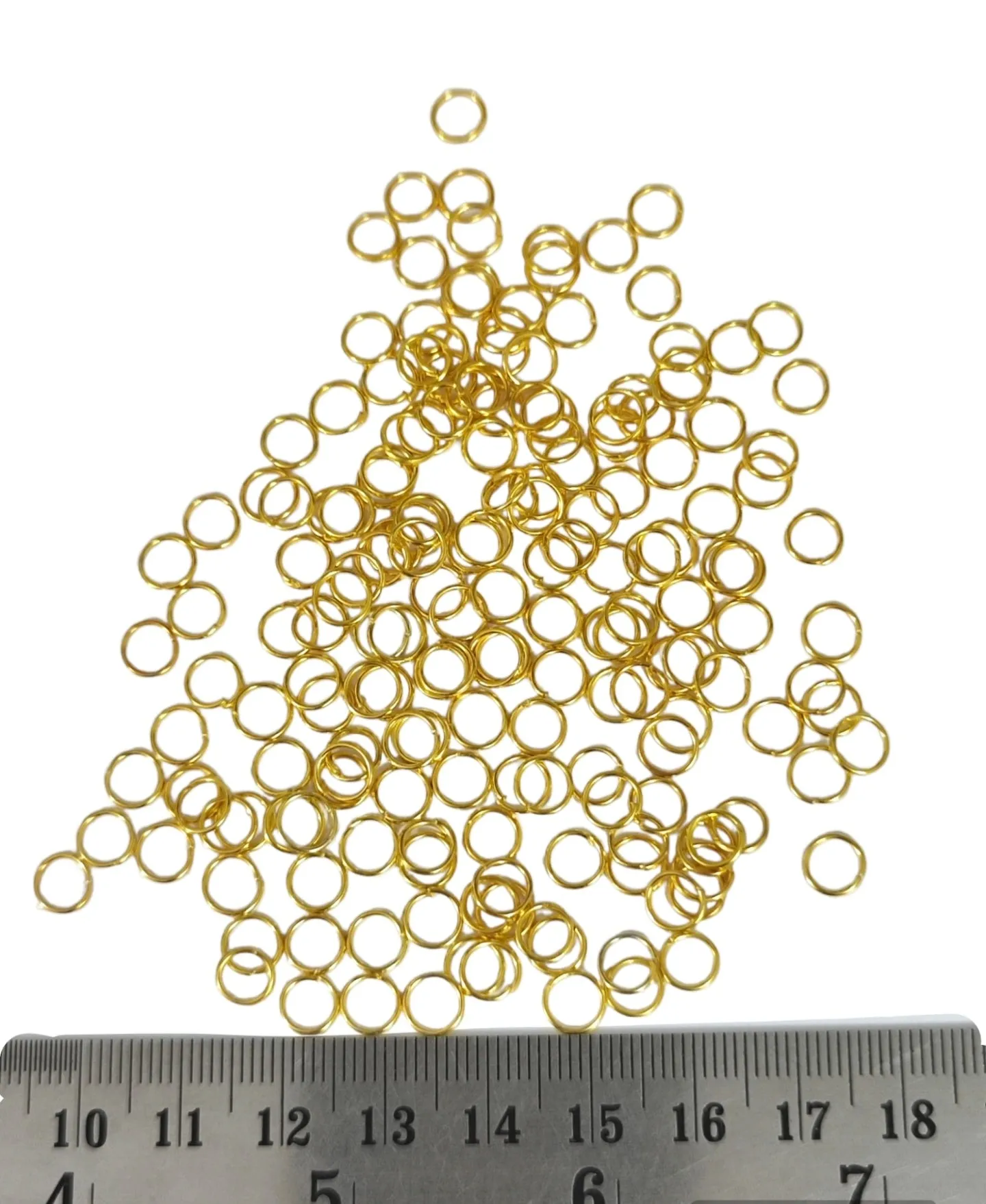 6 mm golden jump rings 6 mm standard metal jump ring JRN6G