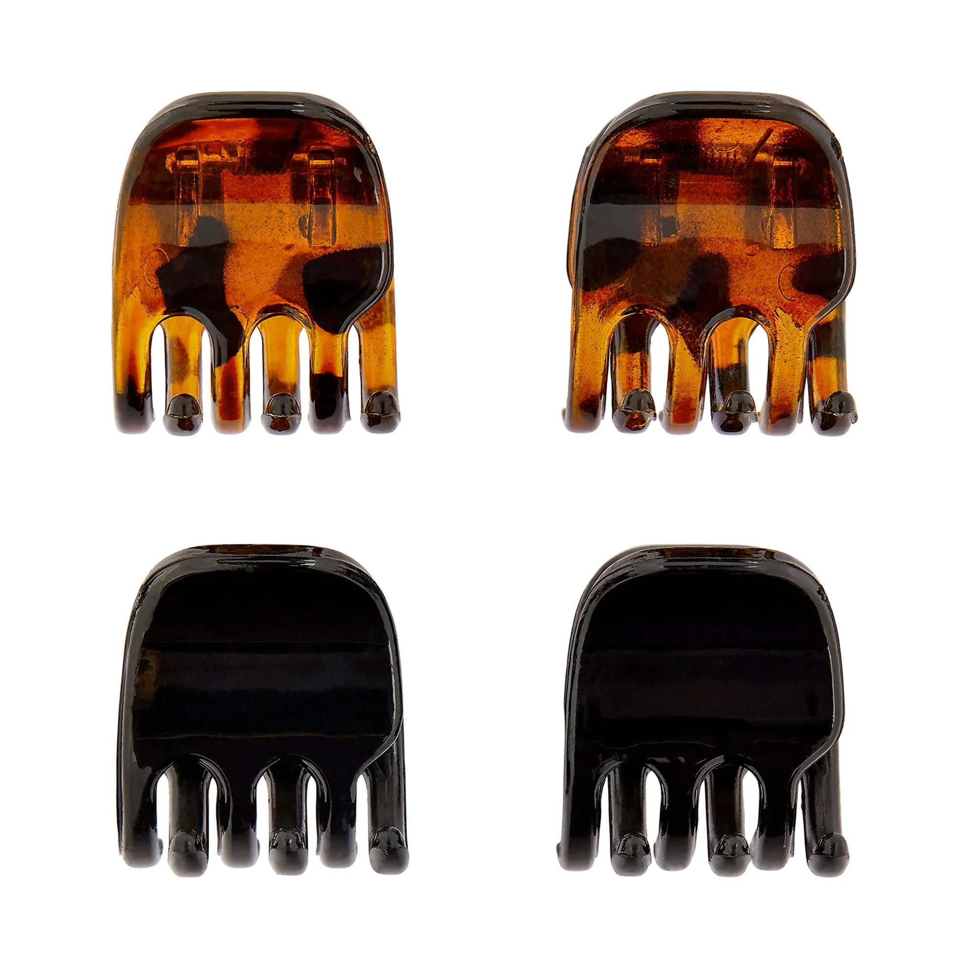 Accessorize London Women's Bulldog Hair Clip Set