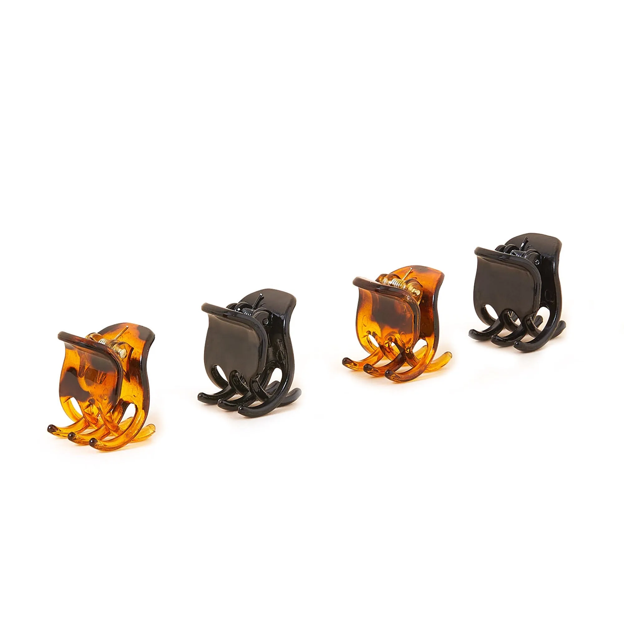 Accessorize London Women's Bulldog Hair Clip Set
