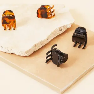 Accessorize London Women's Bulldog Hair Clip Set