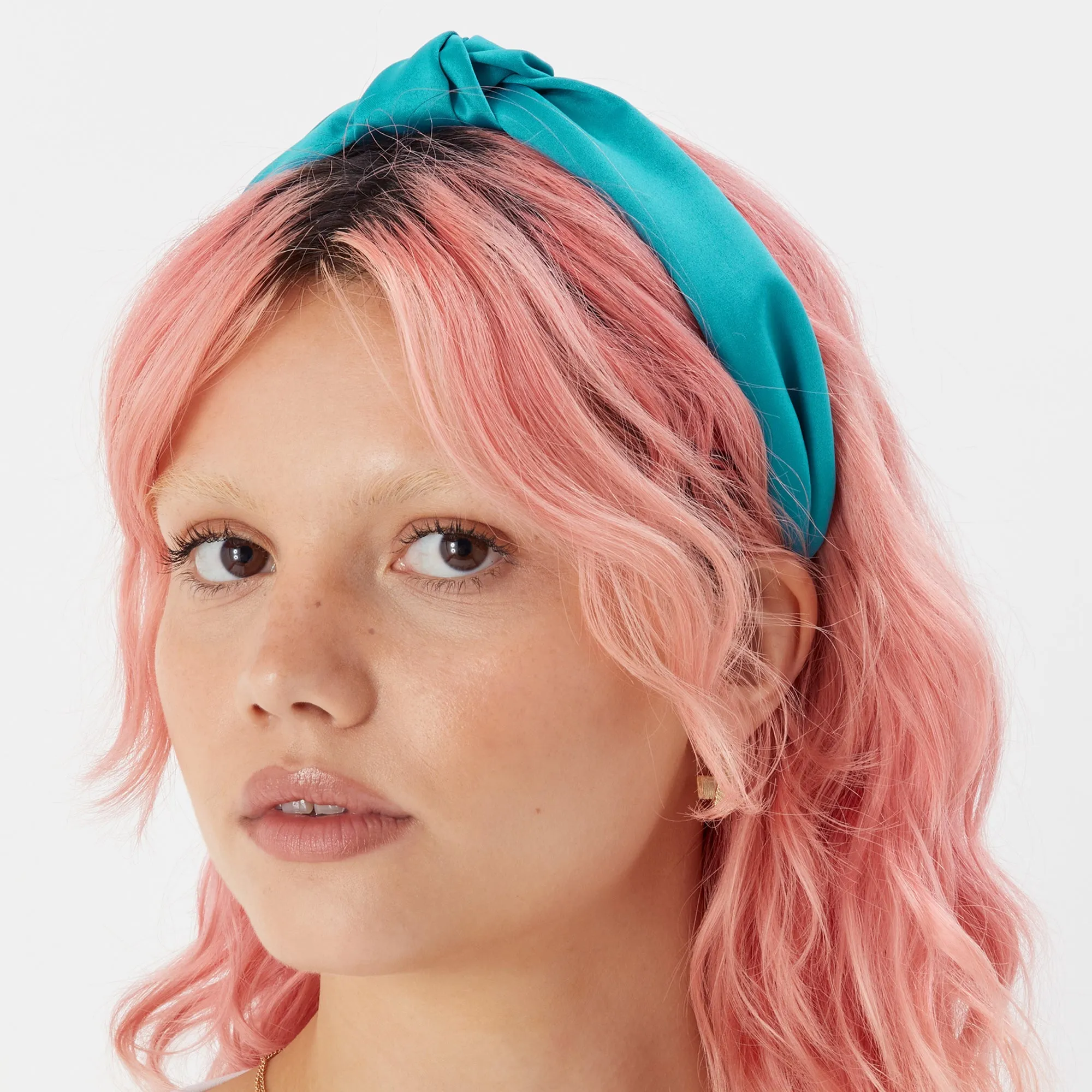 Accessorize London Women's Set of 2 Knot Satin Headband