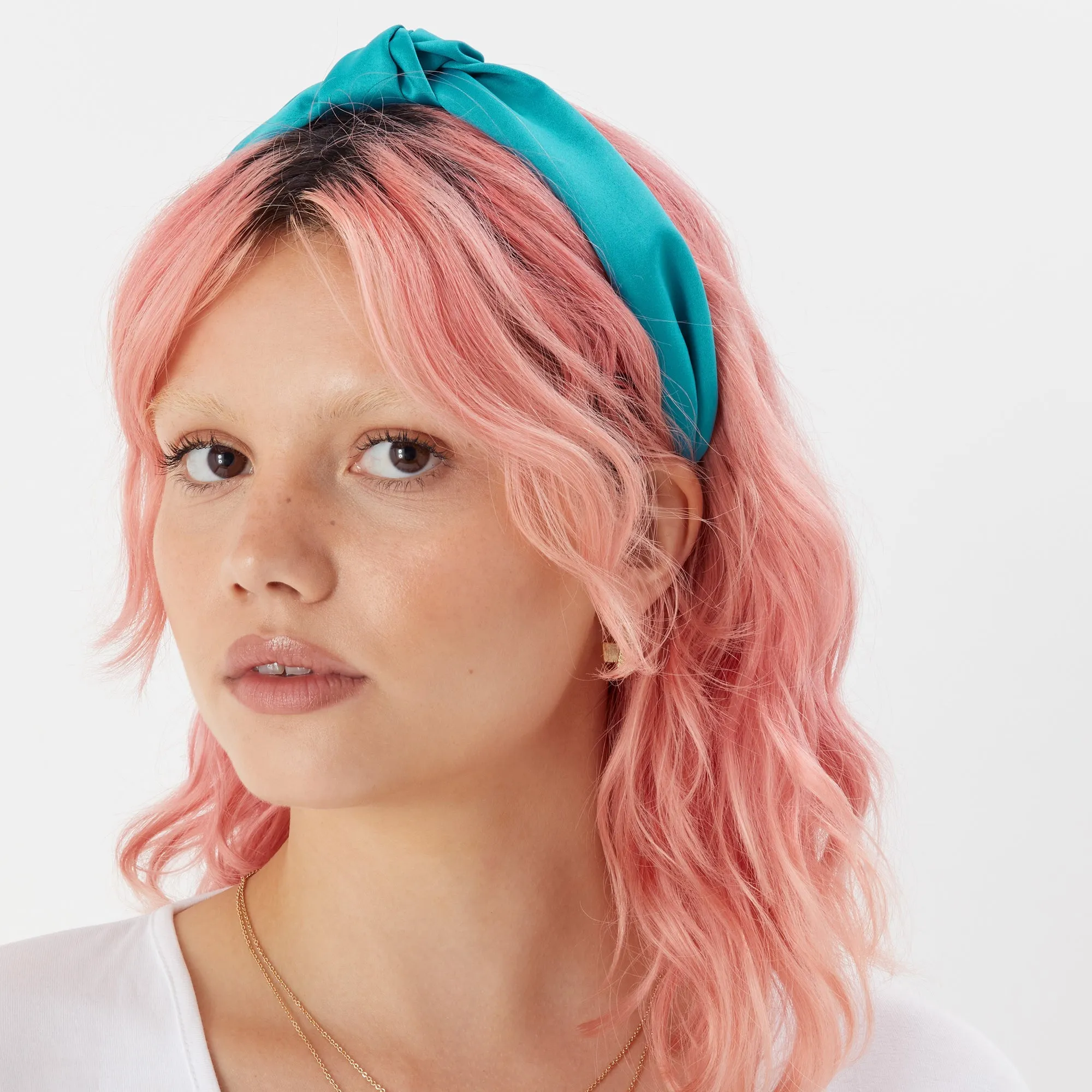 Accessorize London Women's Set of 2 Knot Satin Headband