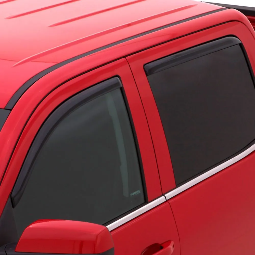 Auto Ventshade In-Channel Side Window Visor - Front/Rear - Plastic - Black - Extended Cab - GM Fullsize Truck 2019-20