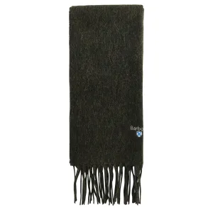 Barbour Unisex Plain Lambswool Scarf Seaweed