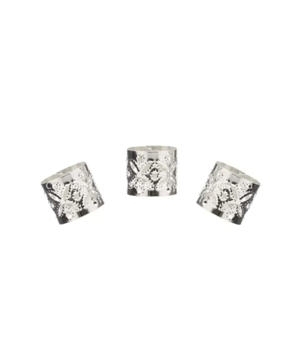 Beauty Town Filigree Tube 12X10Mm Value Pack 30Pcs [Silver] #07791