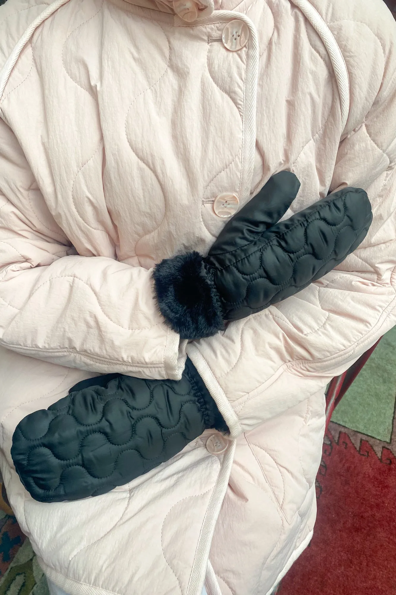Beck Sndergaard Makara Black Puff Mittens