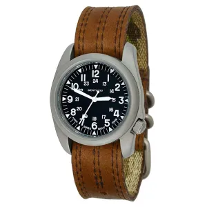 BERTUCCI Mens Brown Leather Band Pantera Six Quartz Wrist Watch - 11508