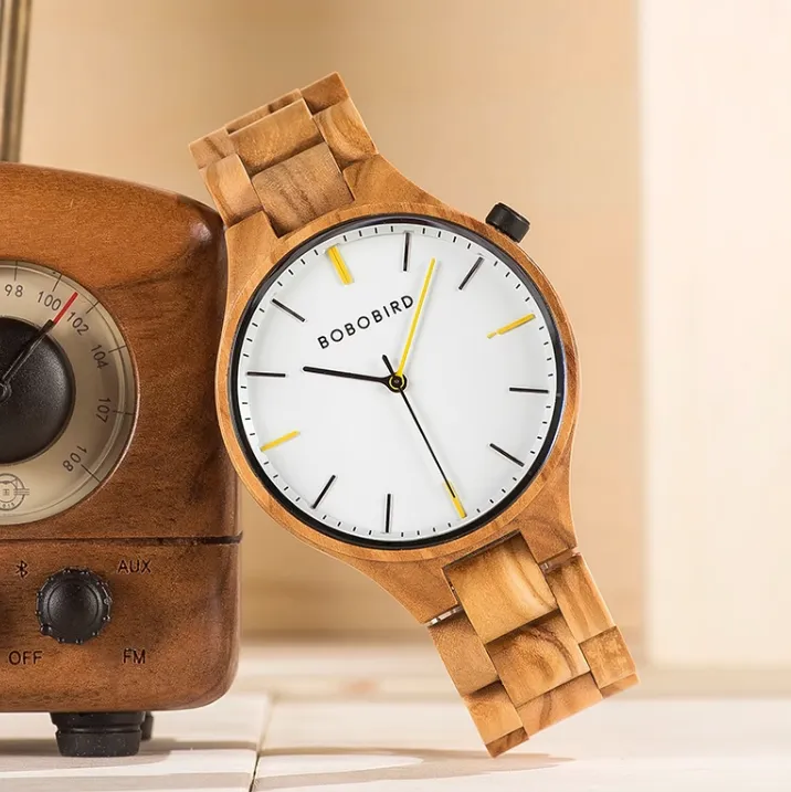 BOBO BIRD HANDMADE MINIMALISTIC DESIGN WOODEN WATCH