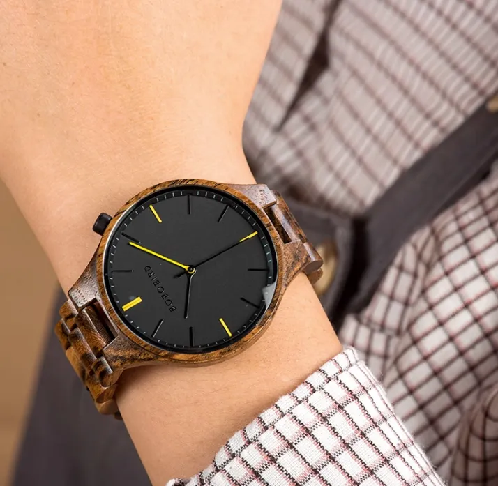 BOBO BIRD HANDMADE MINIMALISTIC DESIGN WOODEN WATCH