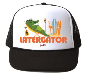 Bubu - Later Gator White / Black Trucker Hat