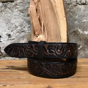 Carved Deluxe Brown Belt