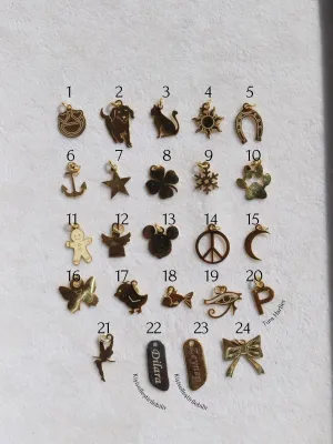 Charm & Mix Minimal 925 Sterling Silver Charm Bracelet - Gold Plated