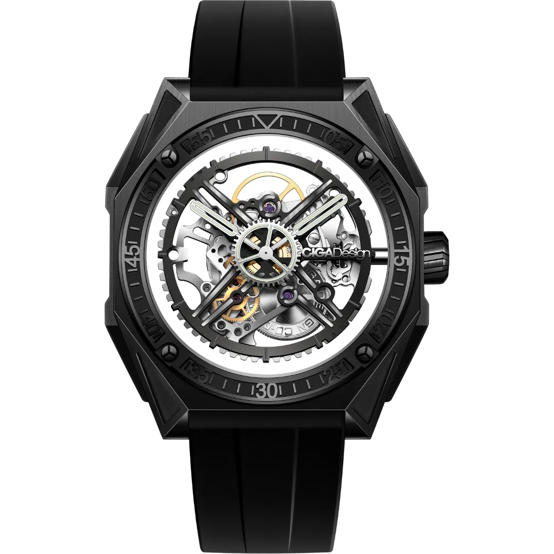 CIGA Design M-Series Magician DLC Titanium Manual Winding Watch