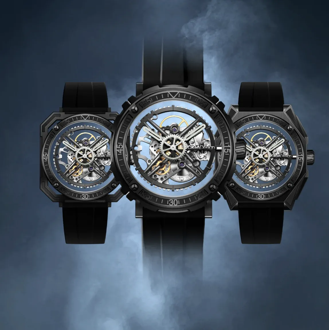 CIGA Design M-Series Magician DLC Titanium Manual Winding Watch