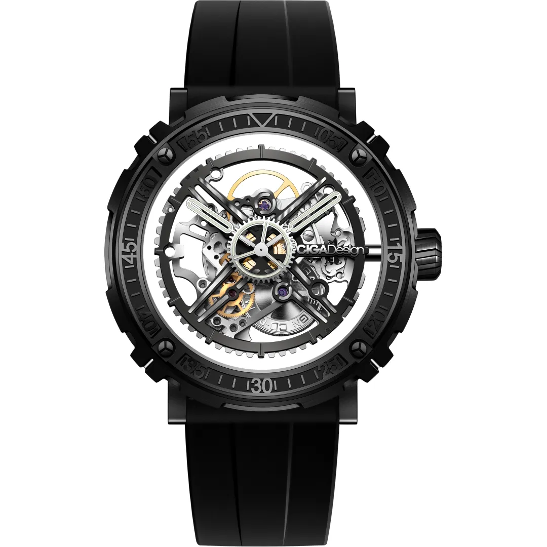 CIGA Design M-Series Magician DLC Titanium Manual Winding Watch