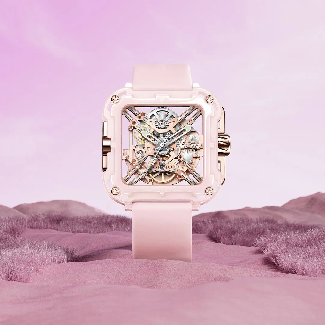 CIGA Design X-Series Ceramic Pink Automatic Watch