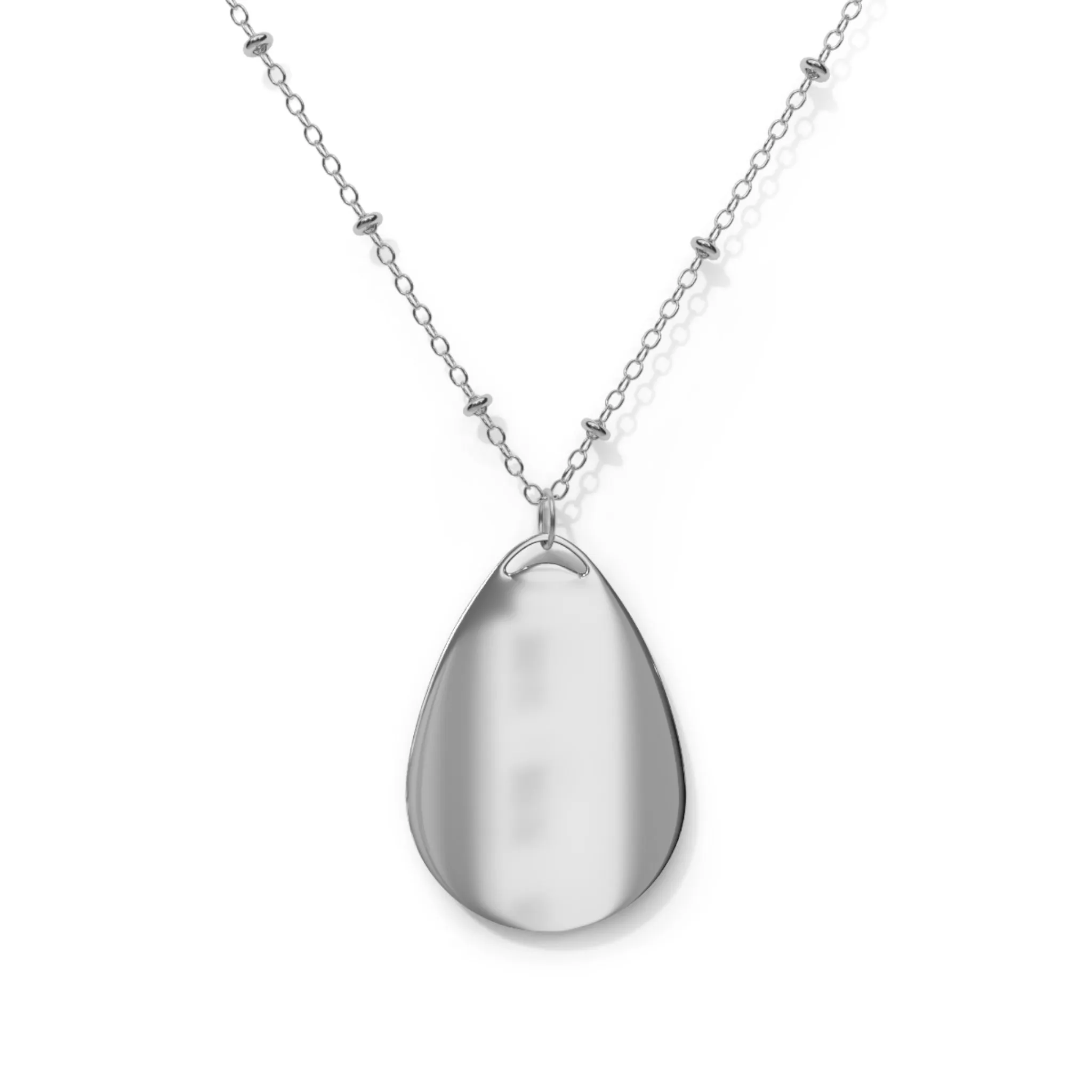 Colorful Heart Oval Necklace - Unique Statement Jewelry for Love & Friendship