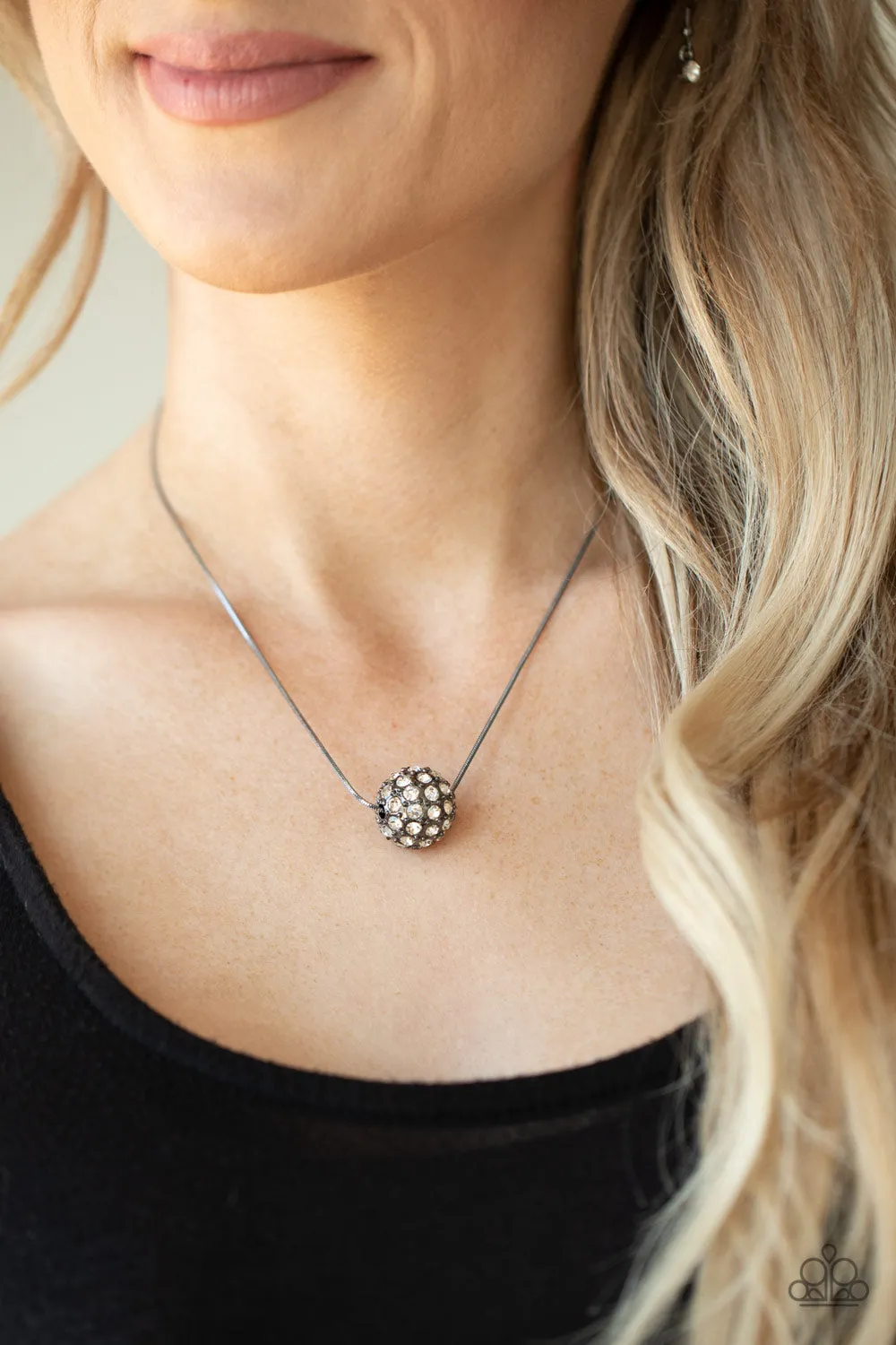 Come Out of Your BOMBSHELL - Black Necklace - Paparazzi Accessories
