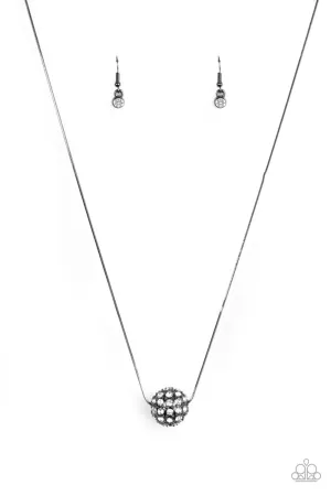 Come Out of Your BOMBSHELL - Black Necklace - Paparazzi Accessories