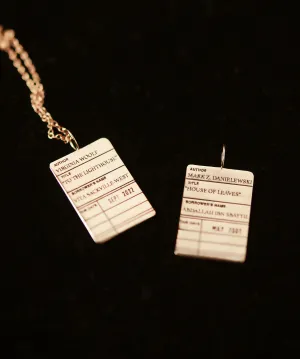 Customizable Library Card Necklace