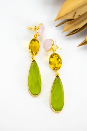 Dasha White Sangria Earring