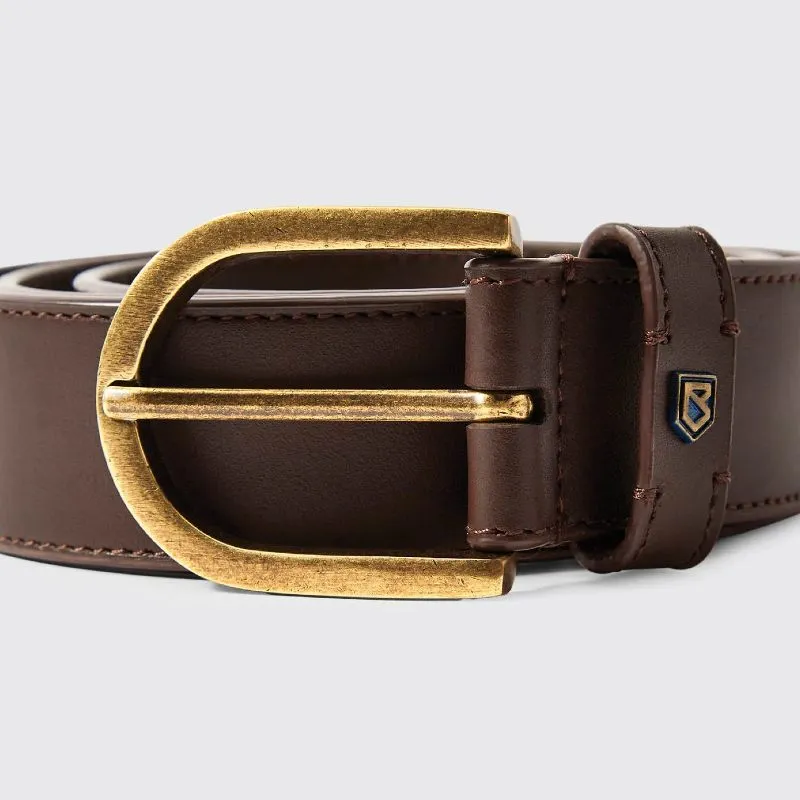 Dubarry Porthall Mens Leather Belt - Brown