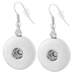 Earrings - Snap Jewelry - Frech Hook Snap Earrings -  Compatible with  -18-20mm Snap Compatable - Coordinate with Snaps