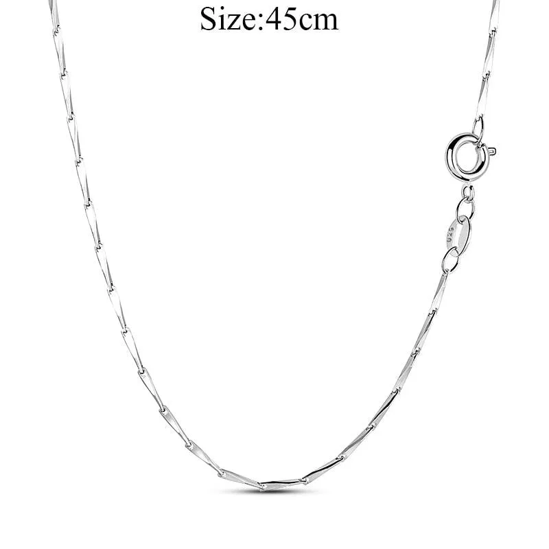 Elegant Customizable 925 Silver O Pendant Necklace for Women - Essential Minimalist Accessory