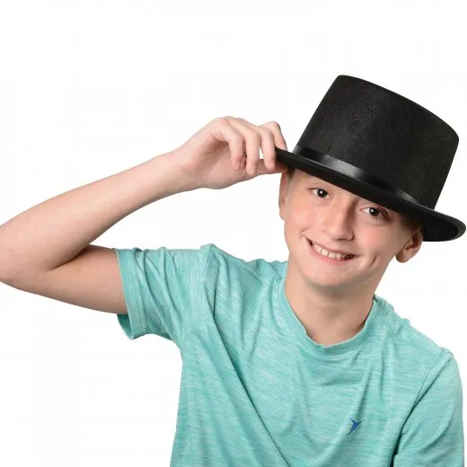 Felt Black Costume Top Hat