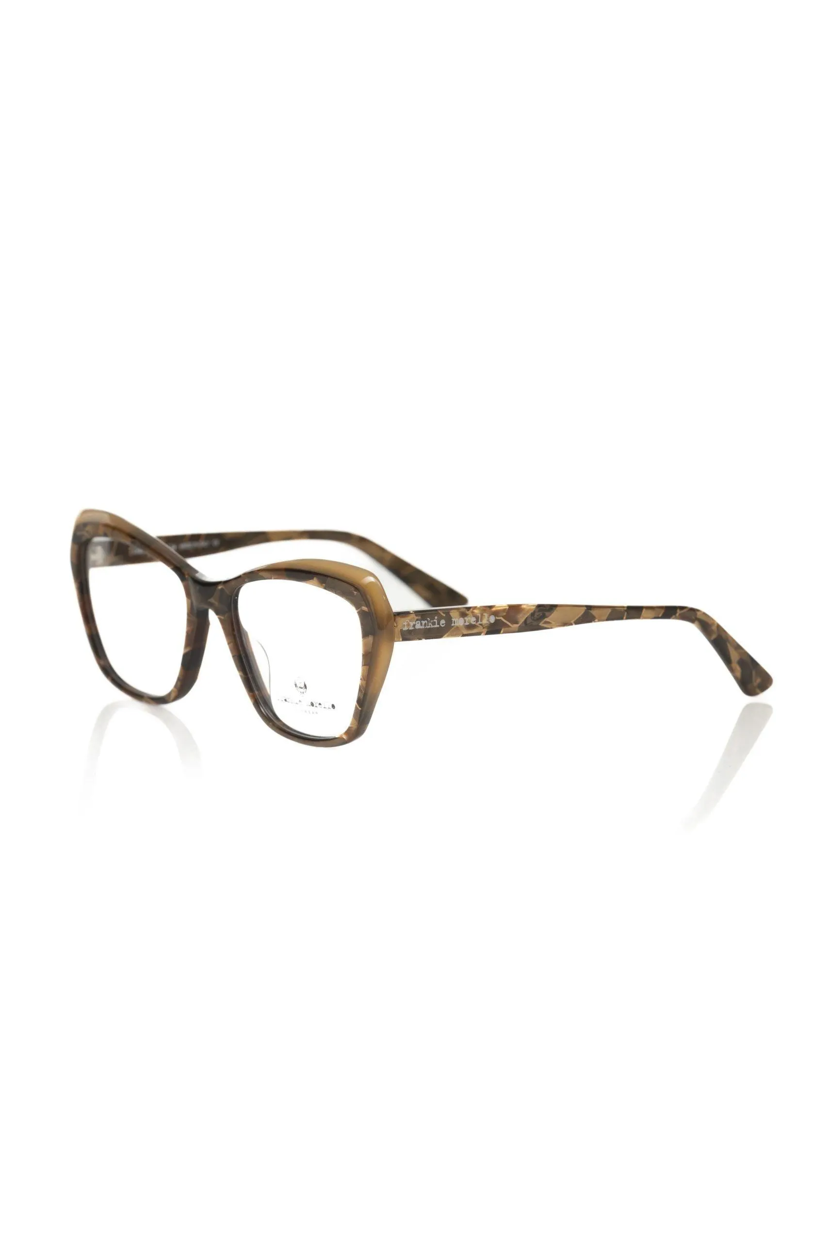 Frankie Morello Chic Havana Glitter Cat Eye Eyeglasses