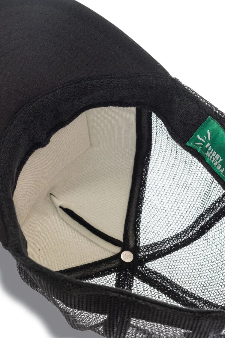 Friday Feelin Rad Youth Trucker Hat in Black