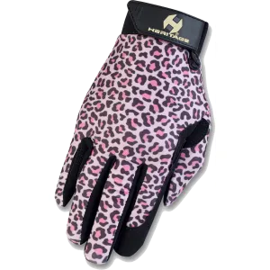 Heritage Performance Glove-Pink Leopard