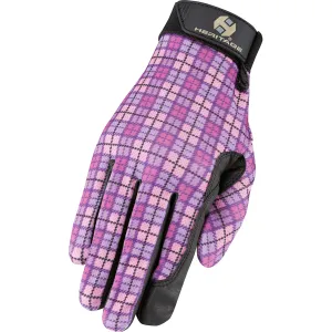 Heritage Performance Glove-Pink Plaid