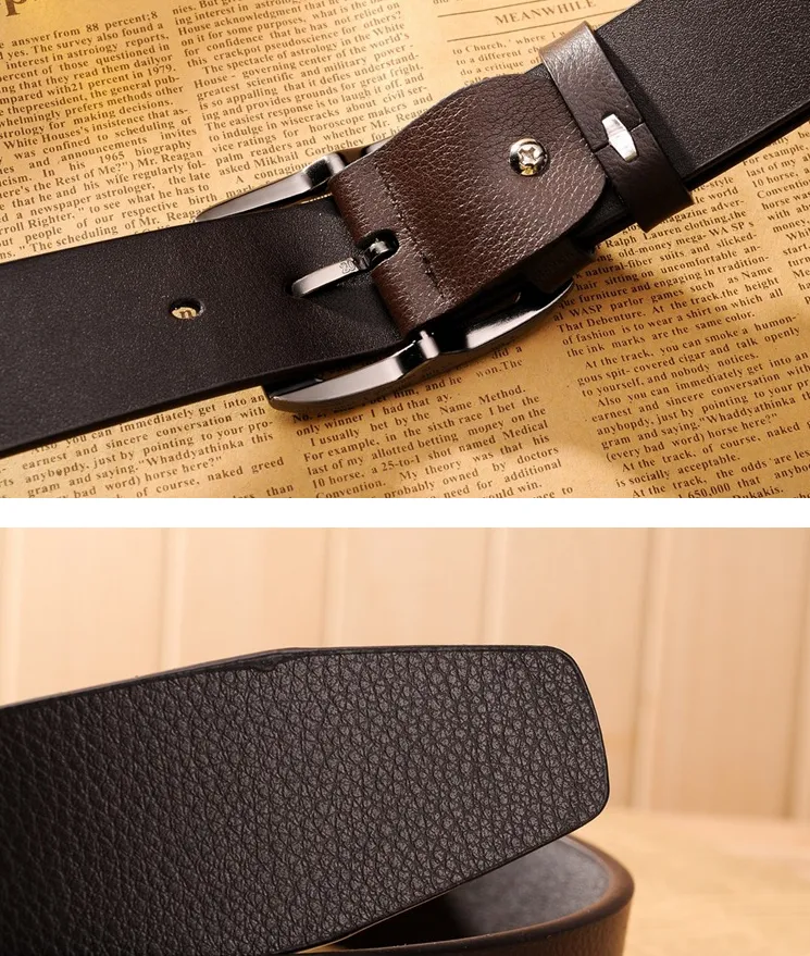 High Quality Men's Belts Luxury  Leather Belt