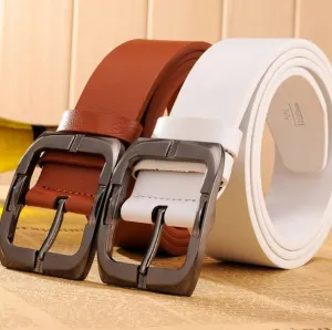 High Quality Men's Belts Luxury  Leather Belt