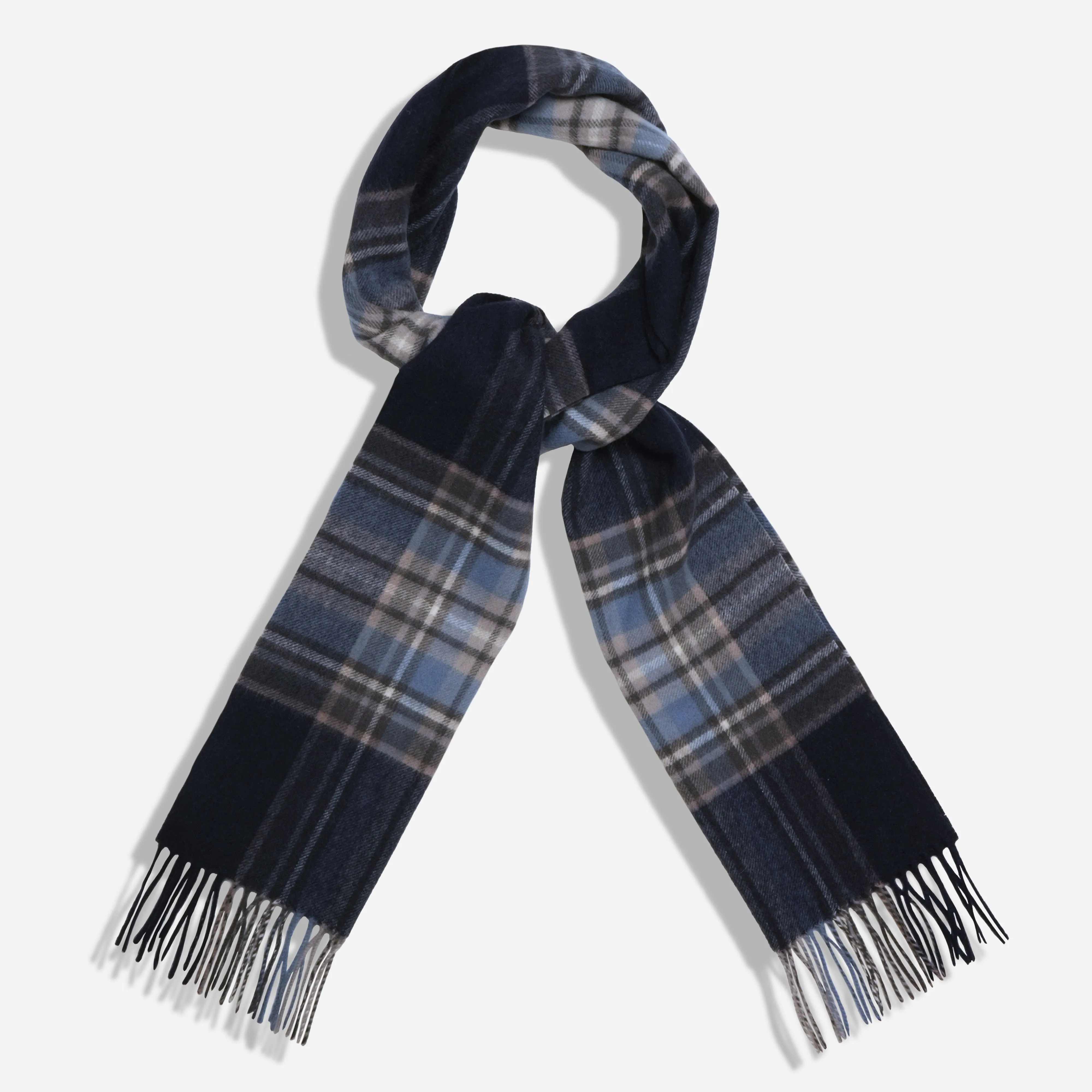 Howard Plaid Navy Scarf