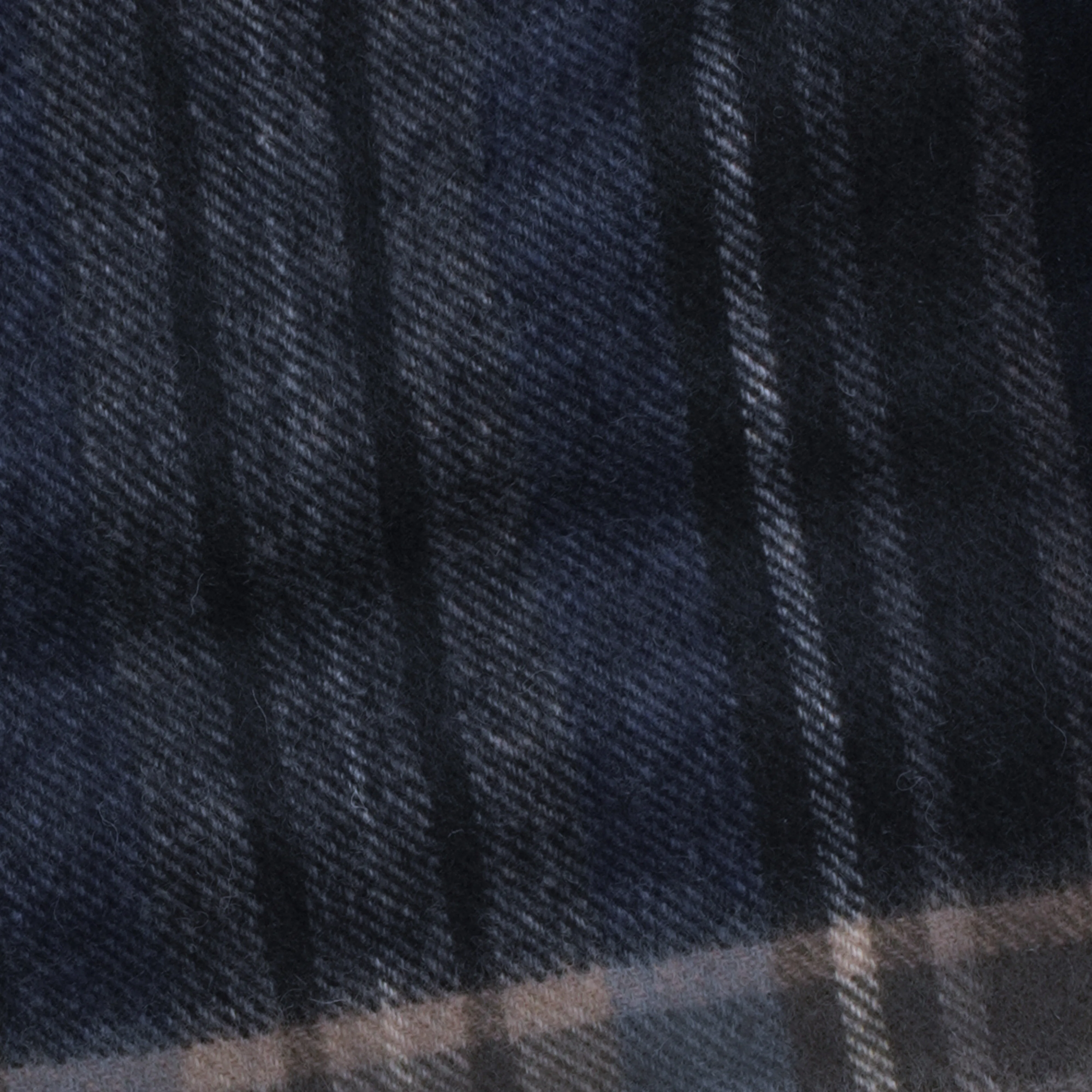 Howard Plaid Navy Scarf