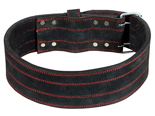 Invincible Heavy Duty Leather Weight Lifting Gym Belt for Heavy Workout for Men & Women 4"