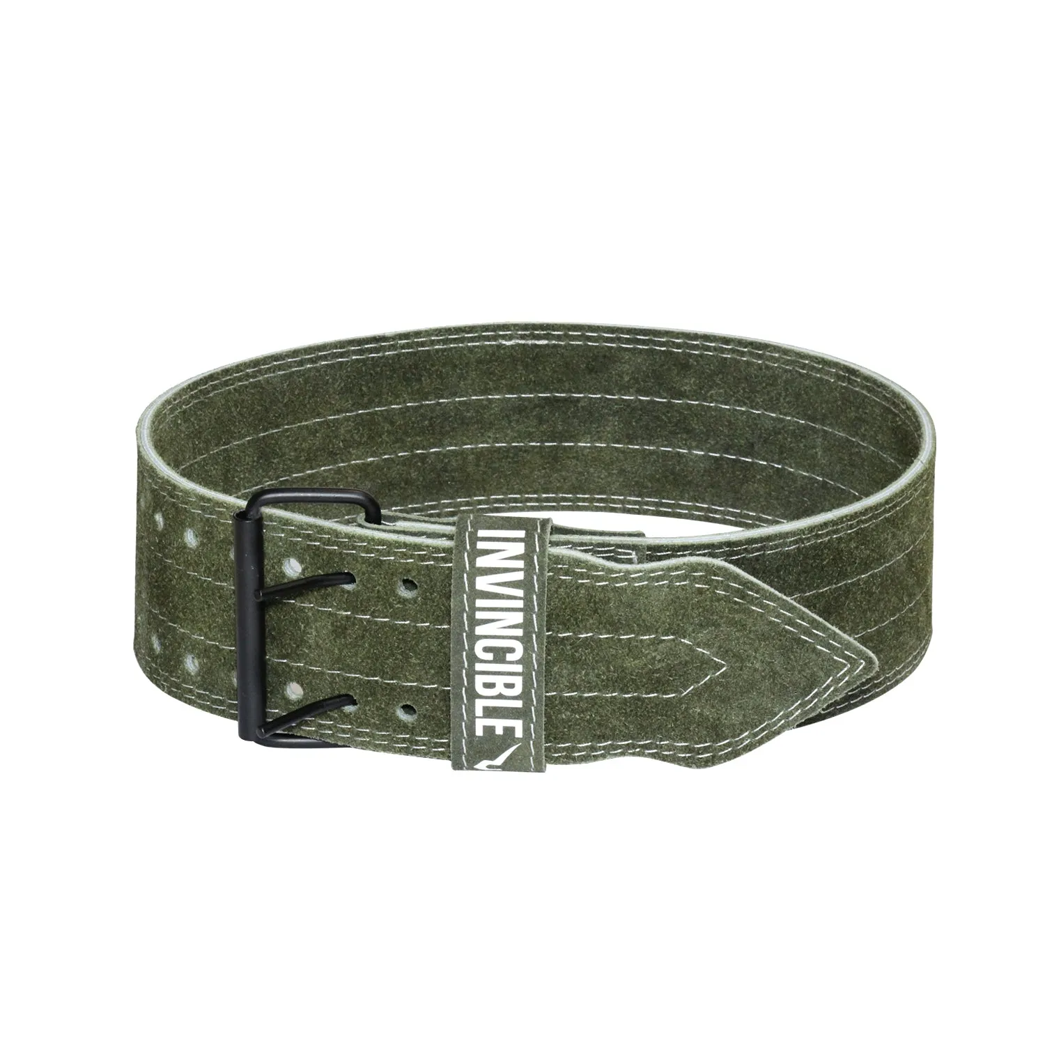 Invincible Heavy Duty Leather Weight Lifting Gym Belt for Heavy Workout for Men & Women 4"