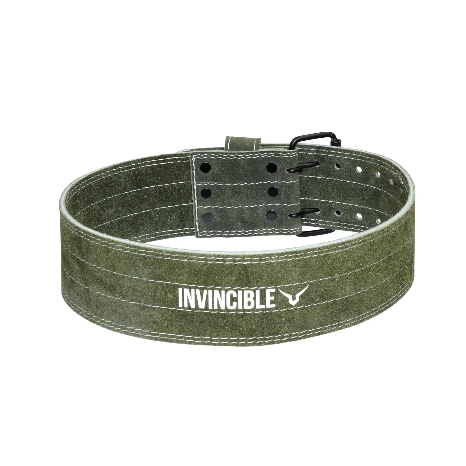 Invincible Heavy Duty Leather Weight Lifting Gym Belt for Heavy Workout for Men & Women 4"