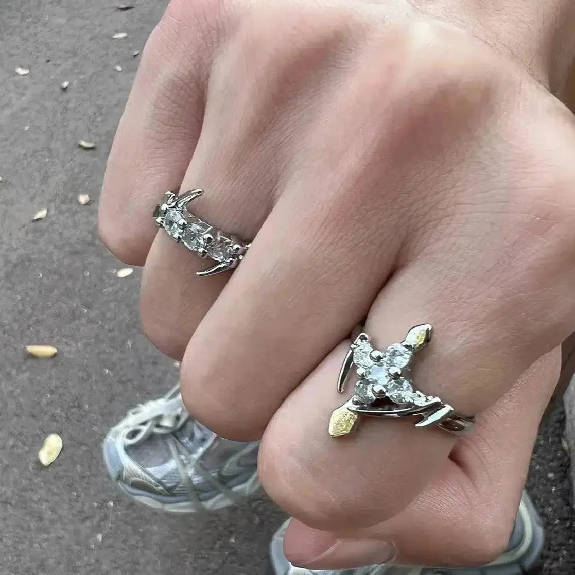 Irregular Geometric Design Ring