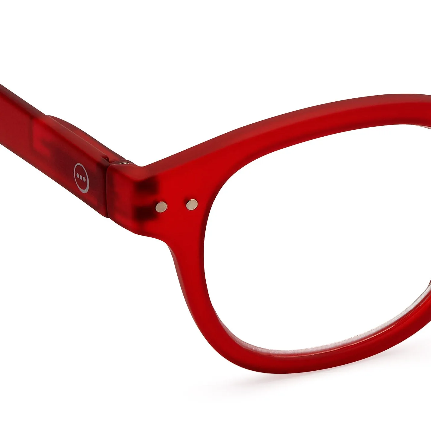 IZIPIZI Rounded-Edge Square Reading Glasses #C - Red