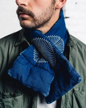 Kapital Kesa Muffler, Indigo Flower
