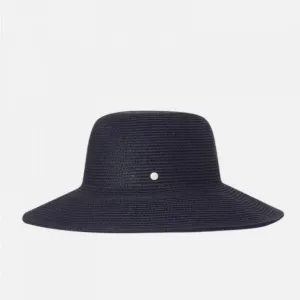 Ladies Mid Brim Hat Mira Natural Navy