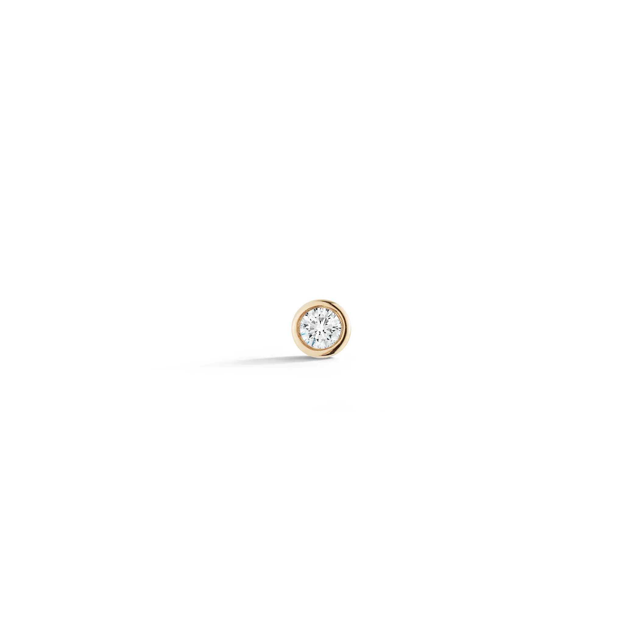Lulu Jack Single Bezel Diamond Stud - single