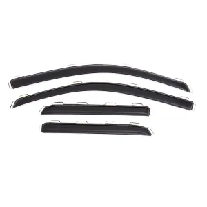 Lund Front / Rear In-Channel Ventvisor - Stick-On - Dark Smoke - Extended Cab - GM Fullsize Truck 2014