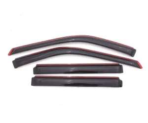 Lund Front / Rear In-Channel Ventvisor - Stick-On - Dark Smoke - Ford Midsize SUV 2011-14