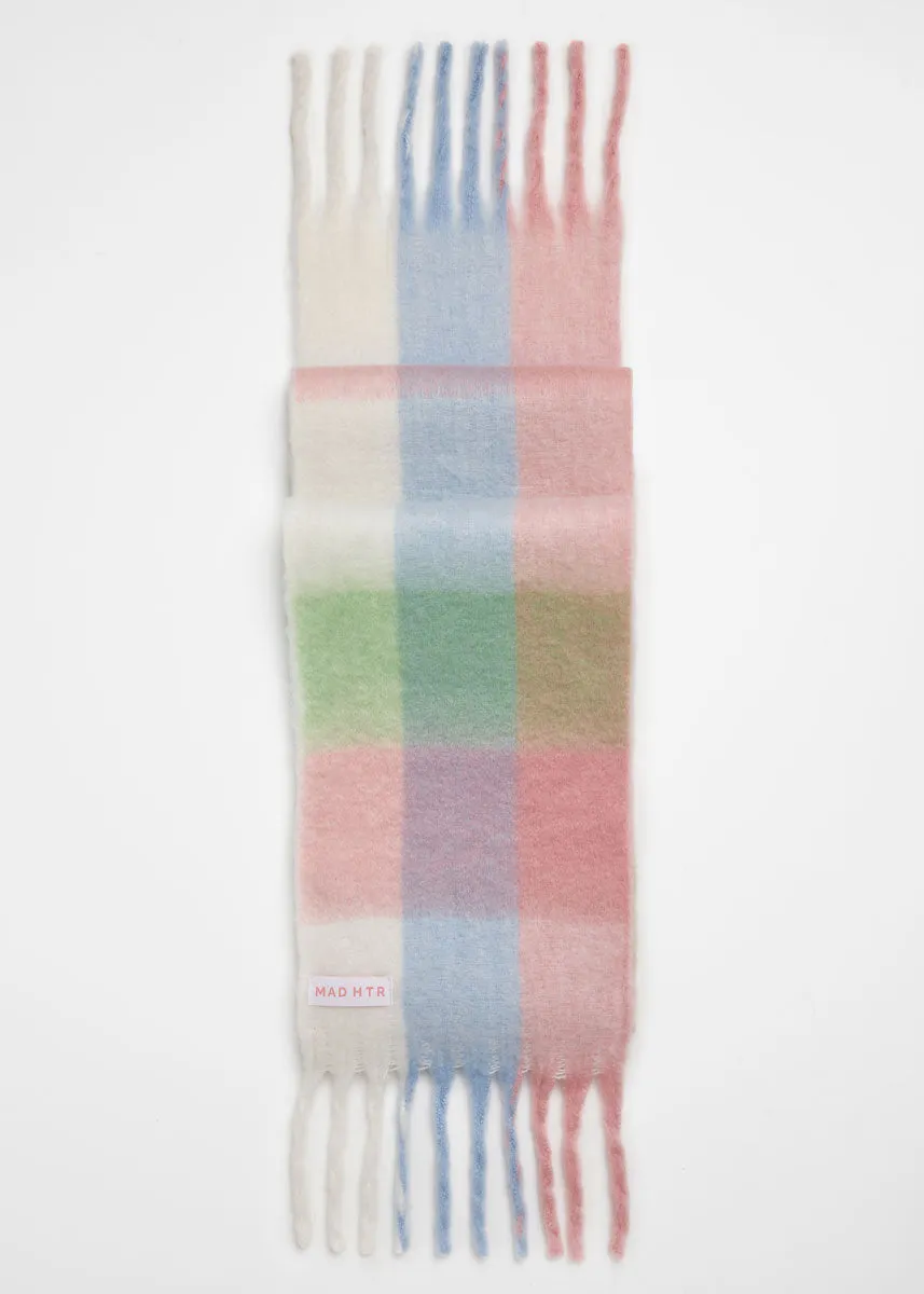 Mad Hatter Oversized Blanket Scarf - Pink/Green Multi