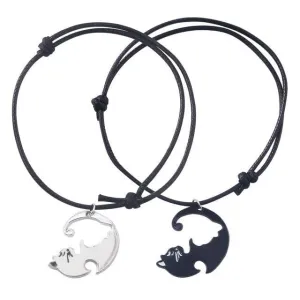 Matching cat bracelets